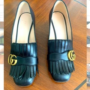 Gucci Mid Heel Pump/ GG LOGO MARKONT